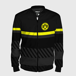 Бомбер мужской FC Borussia 2018 Original #3, цвет: 3D-черный
