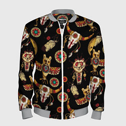 Мужской бомбер Индейские культовые символы