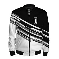 Бомбер мужской FC Juventus: B&W Line, цвет: 3D-черный