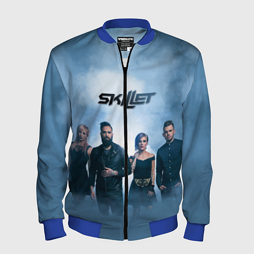 Мужской бомбер Skillet: Smoke / 3D-Синий – фото 1