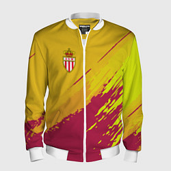 Бомбер мужской FC Monaco: Yellow 2018, цвет: 3D-белый