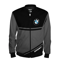 Бомбер мужской BMW SPORT БМВ СПОРТ, цвет: 3D-черный