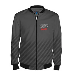 Бомбер мужской Audi: Grey Sport Line, цвет: 3D-черный