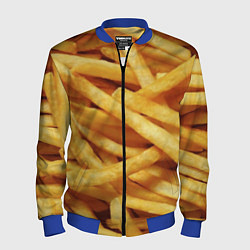 Бомбер мужской Картофель фри, цвет: 3D-синий