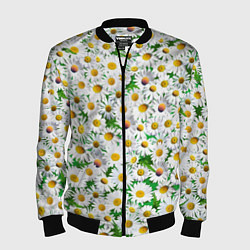 Мужской бомбер Полевые ромашки