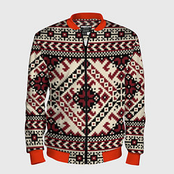 Мужской бомбер Славянский орнамент