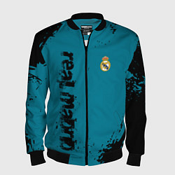 Бомбер мужской Real madrid - grange style, цвет: 3D-черный