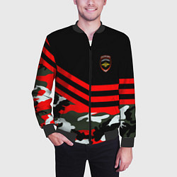Бомбер мужской Полиция: Камуфляж, цвет: 3D-черный — фото 2