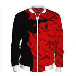 Бомбер мужской R6S: Red Soldier Style, цвет: 3D-белый