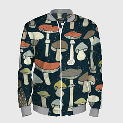Мужской бомбер Грибной лес