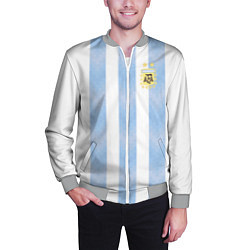 Бомбер мужской Сборная Аргентины, цвет: 3D-меланж — фото 2