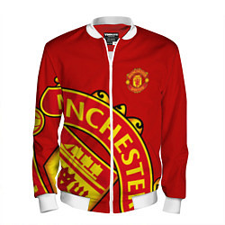 Бомбер мужской FC Man United: Red Exclusive, цвет: 3D-белый