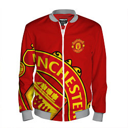 Бомбер мужской FC Man United: Red Exclusive, цвет: 3D-меланж