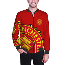 Бомбер мужской FC Man United: Red Exclusive, цвет: 3D-черный — фото 2