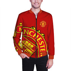 Бомбер мужской FC Man United: Red Exclusive, цвет: 3D-красный — фото 2