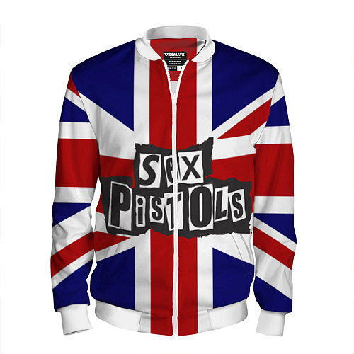 Мужской бомбер Sex Pistols UK / 3D-Белый – фото 1