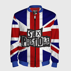 Бомбер мужской Sex Pistols UK, цвет: 3D-синий