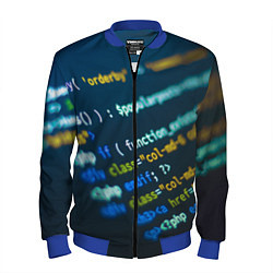 Бомбер мужской Programming Collection, цвет: 3D-синий
