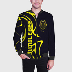 Бомбер мужской Bumblebee Style, цвет: 3D-черный — фото 2