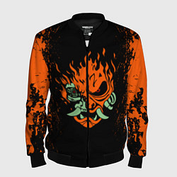 Бомбер мужской Cyberpunk 2077: SAMURAI, цвет: 3D-черный