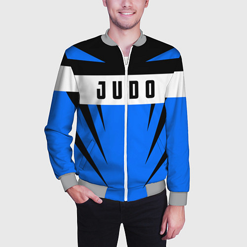Мужской бомбер Judo Fighter / 3D-Меланж – фото 3