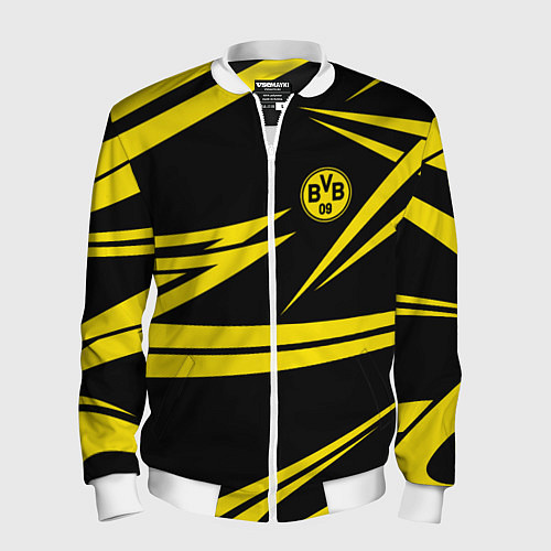 Мужской бомбер FC Borussia: BVB Sport / 3D-Белый – фото 1