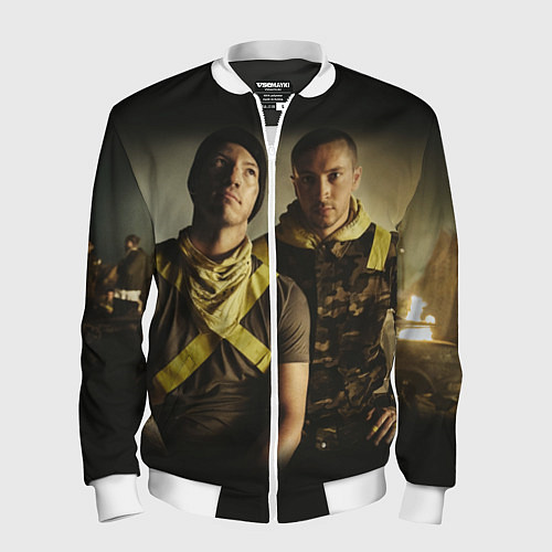 Мужской бомбер 21 Pilots Boys / 3D-Белый – фото 1