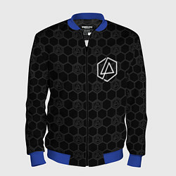 Бомбер мужской Linkin Park: Black Carbon, цвет: 3D-синий