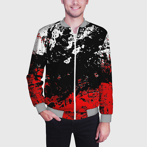 Мужской бомбер Брызги красок / 3D-Меланж – фото 3