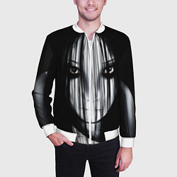 Бомбер мужской Проклятие звонка, цвет: 3D-белый — фото 2