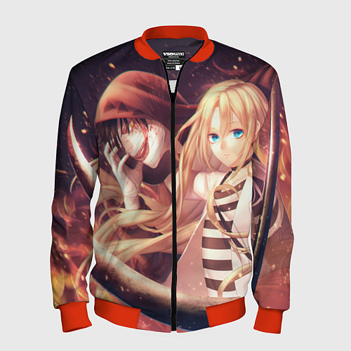 Мужской бомбер Satsuriku no Tenshi / 3D-Красный – фото 1