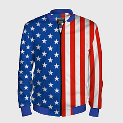 Бомбер мужской American Patriot, цвет: 3D-синий