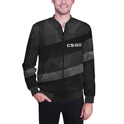 Бомбер мужской CS:GO Graphite, цвет: 3D-черный — фото 2