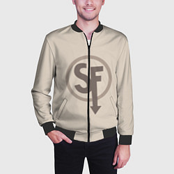 Бомбер мужской SANITYS FALL, цвет: 3D-черный — фото 2