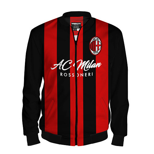 Мужской бомбер AC Milan / 3D-Черный – фото 1