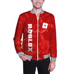 Бомбер мужской ROBLOX: Red Style, цвет: 3D-меланж — фото 2