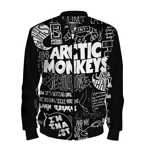 Мужской бомбер Arctic Monkeys: I'm in a Vest / 3D-Черный – фото 1