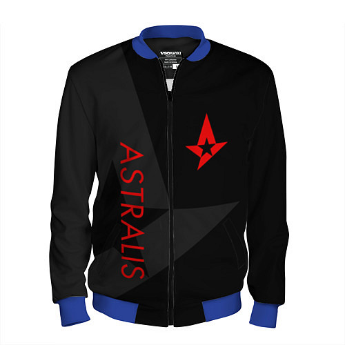 Мужской бомбер Astralis: Dark Style / 3D-Синий – фото 1