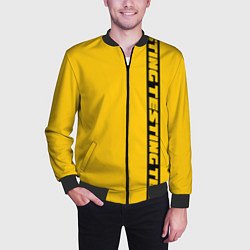 Бомбер мужской ASAP Rocky: Yellow Testing, цвет: 3D-черный — фото 2