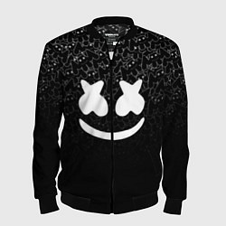 Бомбер мужской Marshmello Black, цвет: 3D-черный