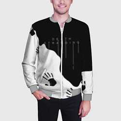 Бомбер мужской DEATH STRANDING, цвет: 3D-меланж — фото 2