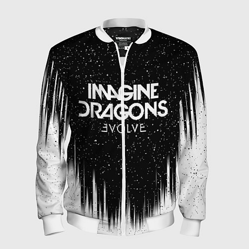 Мужской бомбер IMAGINE DRAGONS / 3D-Белый – фото 1
