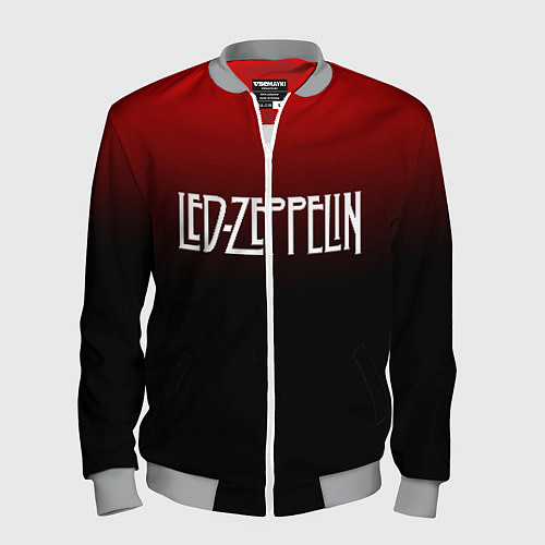 Мужской бомбер Led Zeppelin / 3D-Меланж – фото 1