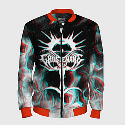 Бомбер мужской GHOSTEMANE GLITCH, цвет: 3D-красный