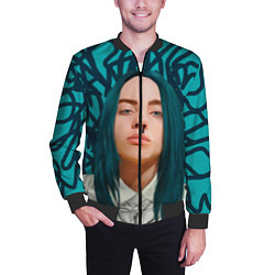 Бомбер мужской Billie Eilish, цвет: 3D-черный — фото 2