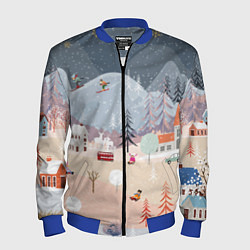 Мужской бомбер Новогодние каникулы