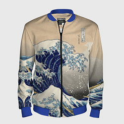 Мужской бомбер Kanagawa Wave Art