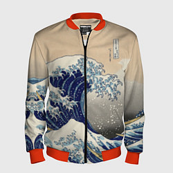 Мужской бомбер Kanagawa Wave Art