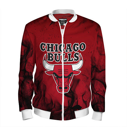 Мужской бомбер CHICAGO BULLS / 3D-Белый – фото 1