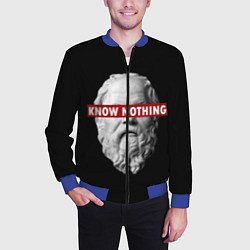 Бомбер мужской Ничего Не Знаю, цвет: 3D-синий — фото 2